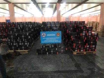 Gümrük Muhafaza ekiplerince Mersin Limanı’nda gerçekleştirilen operasyonda 13 milyon lira