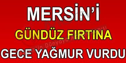 Kentte öğleden sonra etkili olan şiddetli fırtına zor anlar yaşatırken,