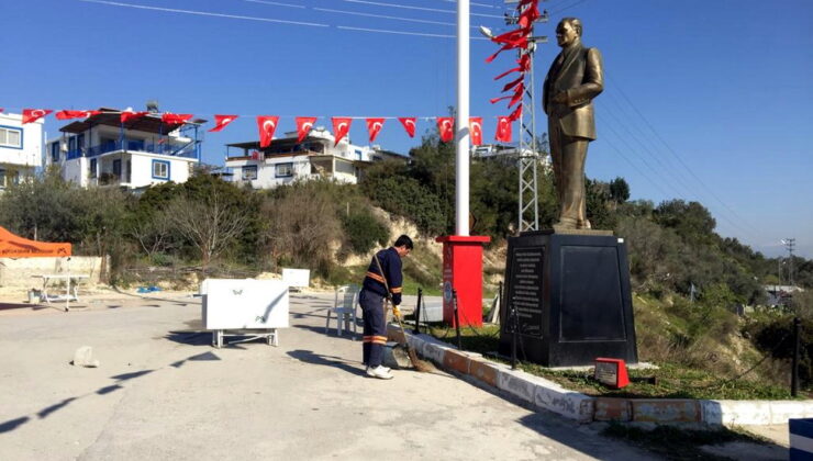 AKDENİZ’DE EKİPLER 7/24 TEMİZLİK HİZMETİ VERİYOR Bir yandan merkez mahallelerde aralıksız temizlik hizmeti vererek tonlarca çöp