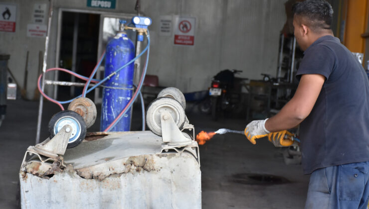 Tarsus Belediyesi Temizlik İşleri Müdürlüğü ekipleri, 2021 yılında üretim ve