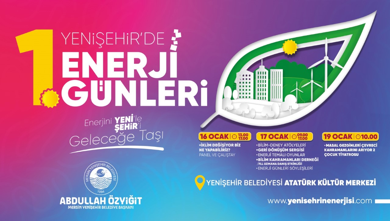 Mersin Yenişehir Belediyesi, Enerji Verimliliği Haftası kapsamında “1. Enerji Günleri”