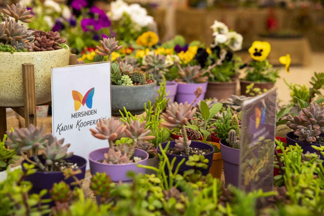 Mersin Büyükşehir Belediyesi, farklı alanlarda üretim yapan kadın üreticilere desteğini
