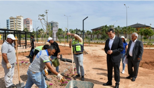 Mersin Yenişehir Belediyesinin Fuat Morel Mahallesi’nde yapımına devam ettiği Remziye