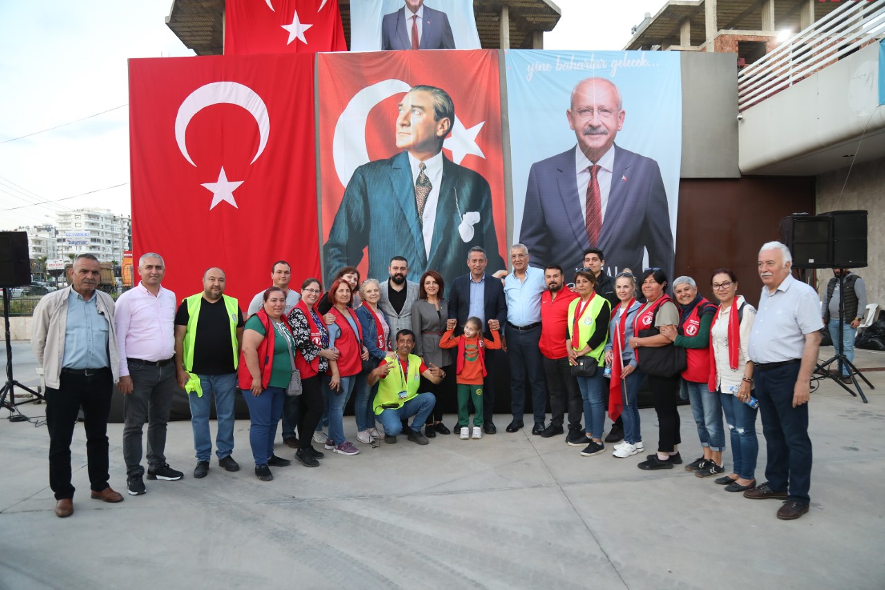 14 Mayıs’ta yapılacak olan seçim sürecindeki çalışmaların yürütülmesi için ‘Mezitli Kılıçdaroğlu
