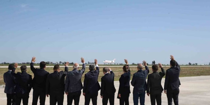 Mersin’in Tarsus ilçesinde yapımı süren Çukurova Bölgesel Havalimanı’nda ilk test