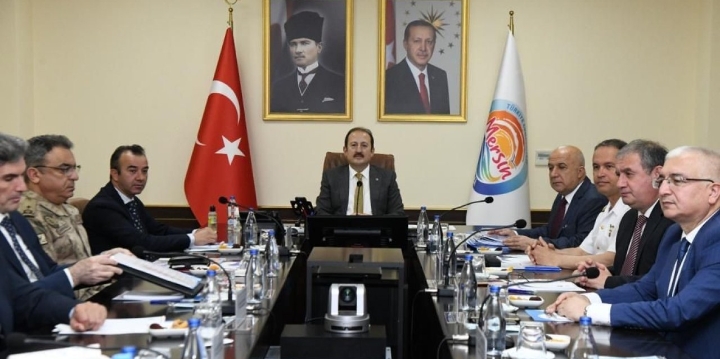 Mersin Valisi Ali Hamza Pehlivan başkanlığında, 14 Mayıs 2023 Pazar