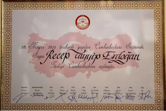 28 Mayıs’ta yapılan cumhurbaşkanı seçimi ikinci tur oylaması kesin sonuçları,