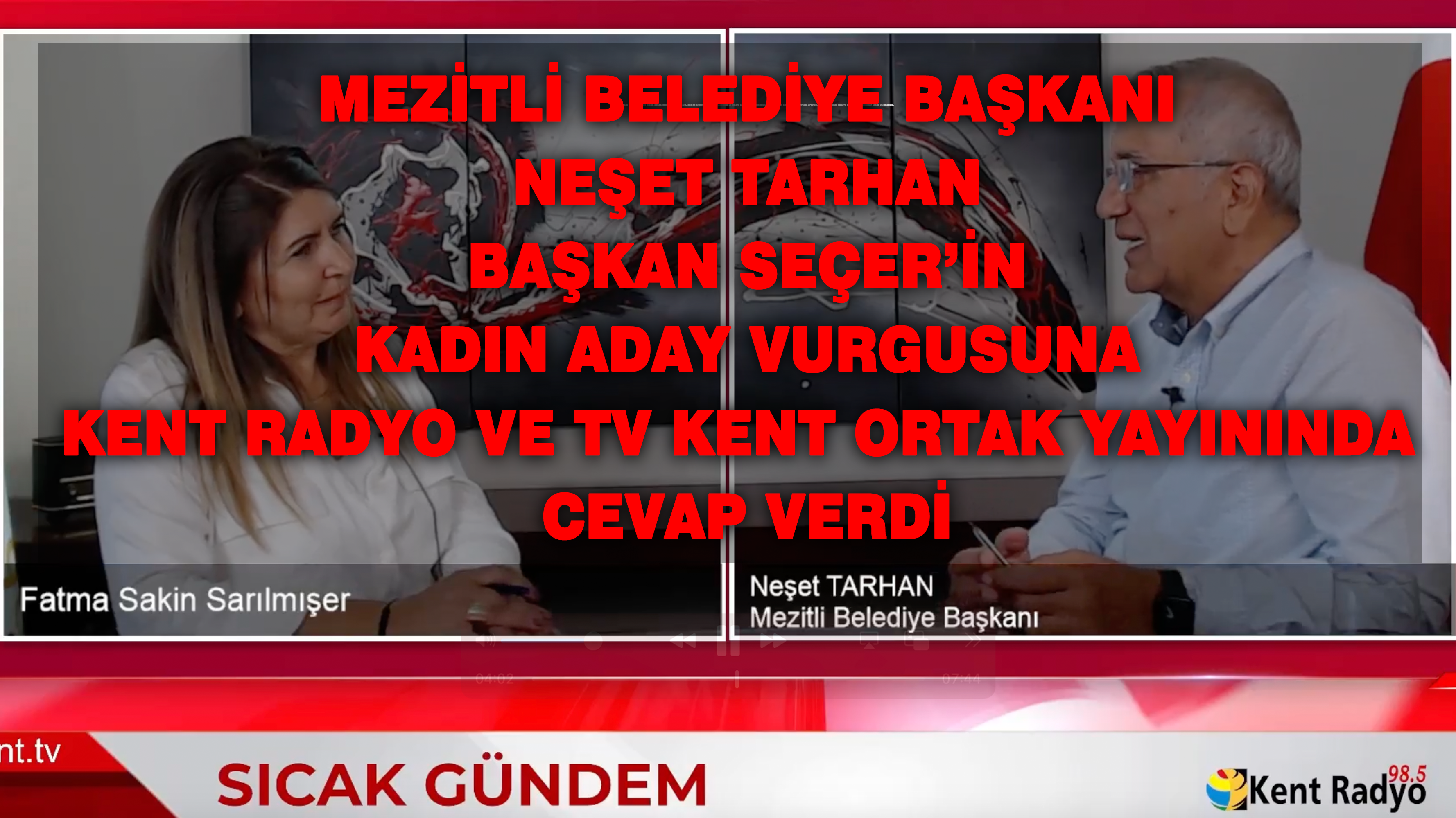 Mezitli Belediye Başkanı Neşet