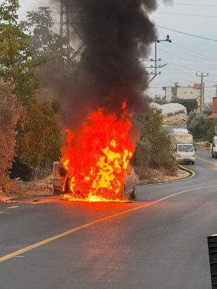 Erdemli Kocahasanlı mahallesi-Üçtepe mahallesi yolunda seyir halindeki bir araç tespit