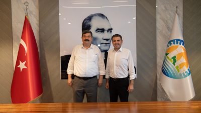 Toroslar Belediye Başkanı Abdurrahman Yıldız, Mezitli Belediye Başkanı Ahmet Serkan