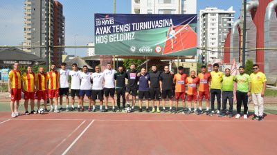 Yenişehir Belediyesi 19 Mayıs Ayak Tenisi Turnuvası başladı Mersin Yenişehir