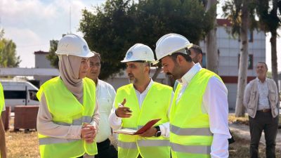 Eş Başkanlar Sarıyıldız ve Arslan, yenileme çalışmalarını yerinde inceleyip yetkililerden