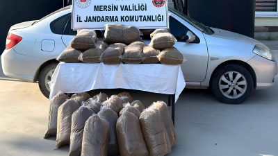 Mersin İl Jandarma Komutanlığı ekipleri sigara kaçakçılığı ile mücadele kapsamında