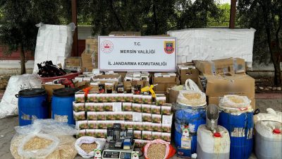 Mersin İl Jandarma Komutanlığı ekipleri sahte cinsel ilaç üreten ve