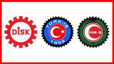   İşçi konfederasyonları Türk-İş, Disk ve Hak-İş, asgari ücret zammı ve vergide adalet gibi temel