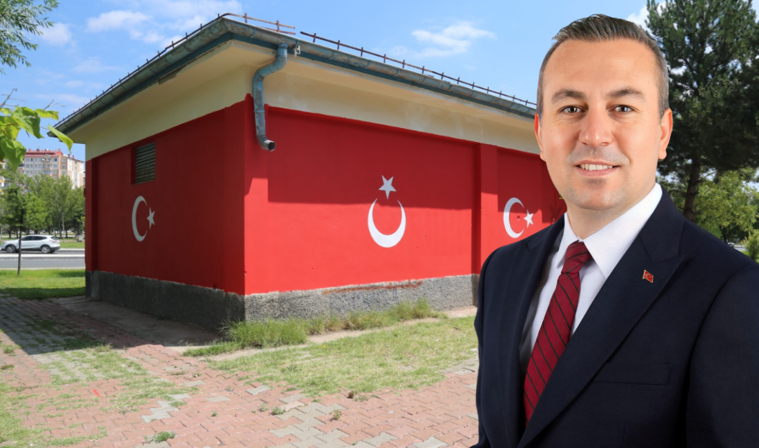 Sivas’ta tuvalet renkleri tartışmaya neden oldu! Belediye soruşturma başlattı SİVAS-BHA Muhsin Yazıcıoğlu Bulvarındaki parkın tuvaletlerinin Türk Bayrağı şeklinde boyanmasıyla