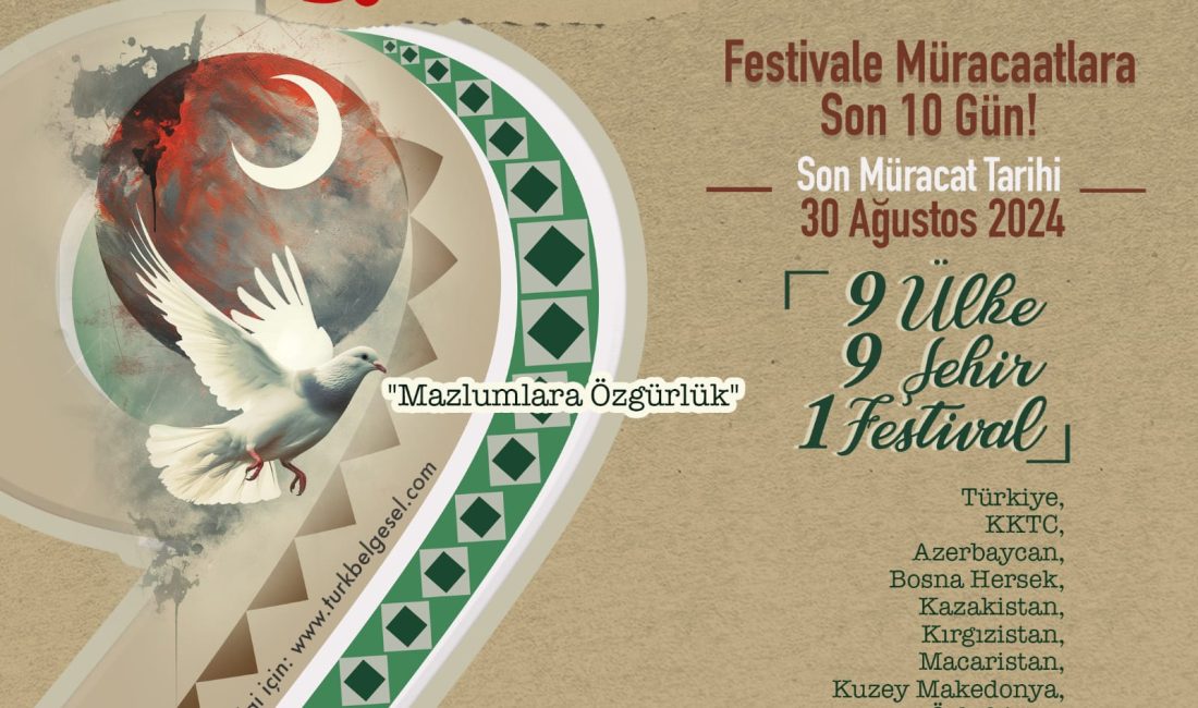 Türk Dünyası 9.Belgesel Film Festivali Film müracaatlarında son on gün Türk Dünyası 9.Belgesel Film Festivali Film müracaatlarında son on gün