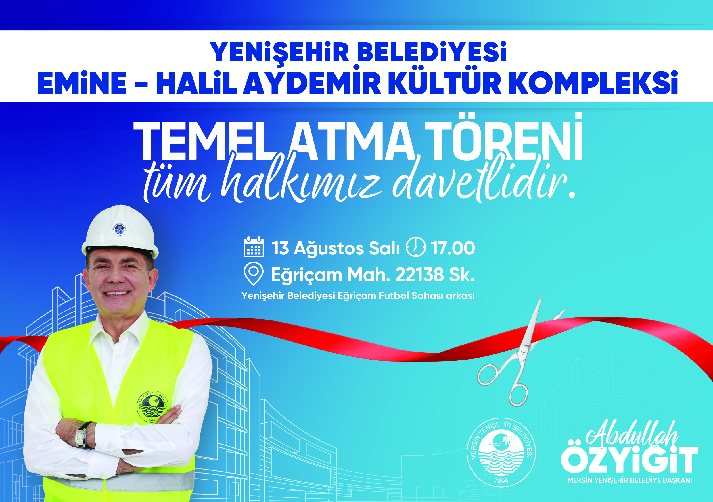 Yenişehir Belediyesi yeni kültür kompleksinin temelini yarın atıyor