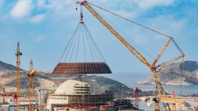
Mersin'in Gülnar ilçesindeki Akkuyu Nükleer Güç Santrali'nde, birinci ünitenin dış