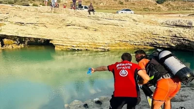 Mersin'in Tarsus ilçesinde, Berdan Baraj Gölü'ne giren Suriye uyruklu 23