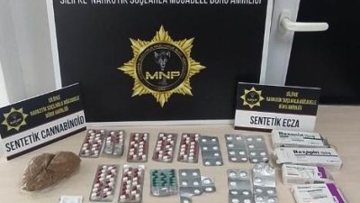 Silifke'de uyuşturucu operasyonu: Narkotik ekiplerinin gerçekleştirdiği aramalarda 192,45 gram bonzai,