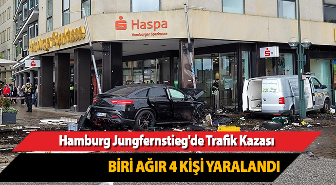   Almanya’nın Hamburg kentinde yaşanan trafik kazasında 4 kişi