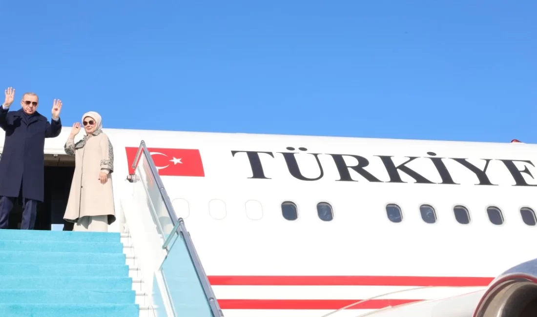   Cumhurbaşkanı Erdoğan ve eşi Emine Erdoğan, Esenboğa Havaalanı’ndan