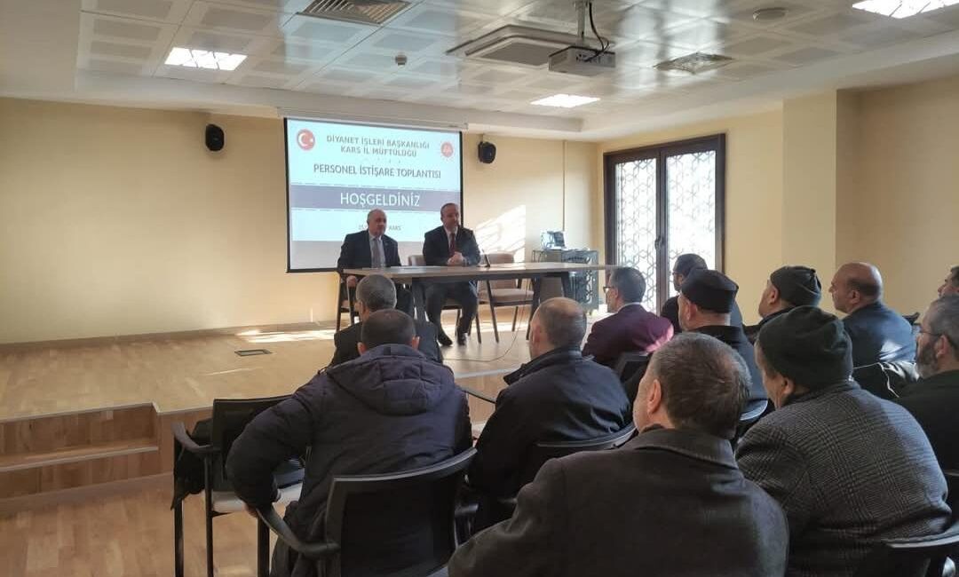 KARS-BHA Kars Müftüsü Yavuz Yıldız’ın başkanlığında, yapılan toplantıya İl Müftü