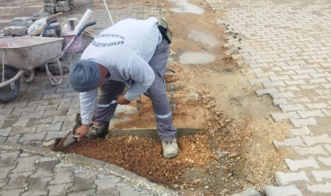 ANTALYA–BHA Antalya Kemer Belediyesi Fen İşleri Müdürlüğü ekipleri, ilçe genelinde