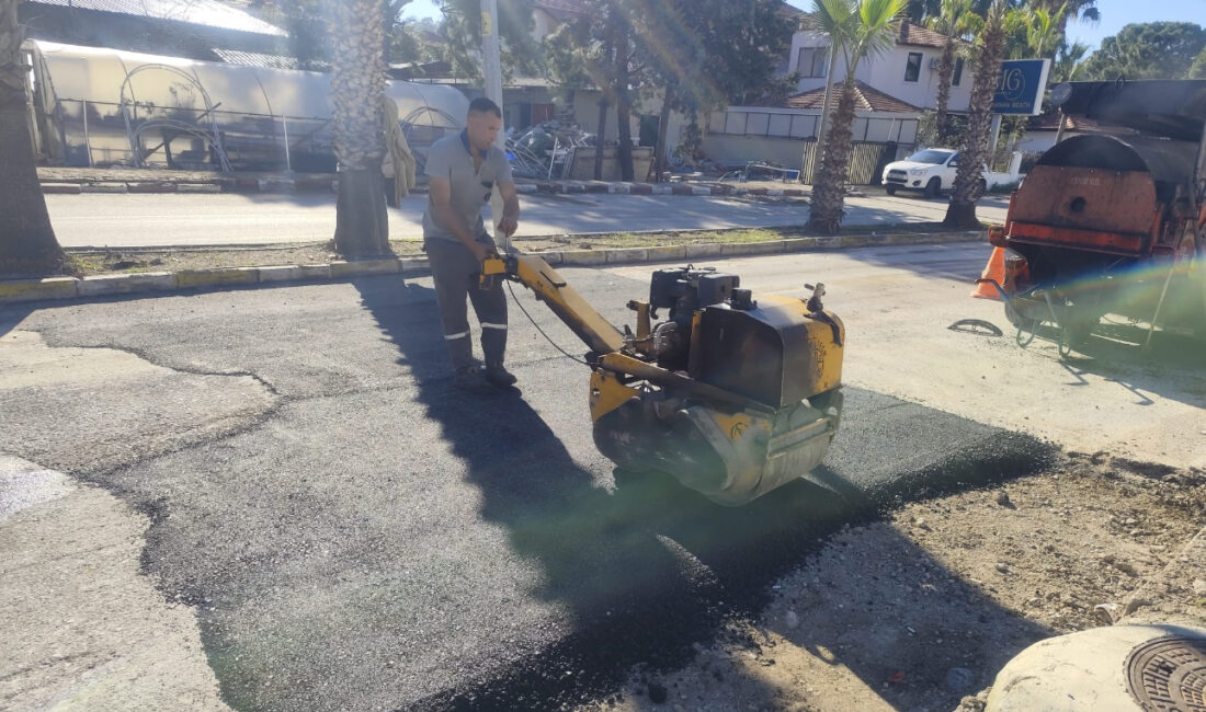 ANTALYA-BHA Antalya Kemer Belediyesi Fen İşleri Müdürlüğü ekipleri, Çamyuva Mahallesi