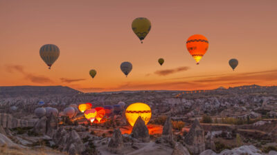 ANKARA-BHA Kapadokya’da sıcak hava balon turlarına katılan yolcu sayısı, 2024