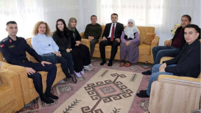 ANTALYA-BHA Ziyaretler kapsamında, şehit Adem Ovar’ın ailesi, Kore Gazisi İbrahim