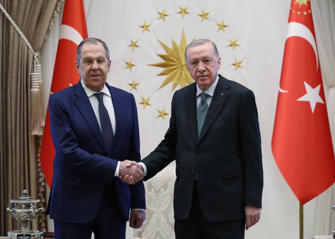 Cumhurbaşkanı Erdoğan, Rusya Dışişleri Bakanı Lavrov ile görüştü Cumhurbaşkanı Recep Tayyip Erdoğan, Rusya Dışişleri Bakanı Sergey Lavrov ile