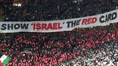 ANKARA-BHA İç saha maçlarında statları Celtic Park’ı adeta Filistin’e desteğin