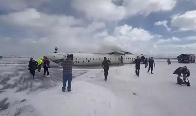 Kanada’daki Toronto Pearson Uluslararası Havalimanı’na iniş yapan 80 kişinin bulunduğu