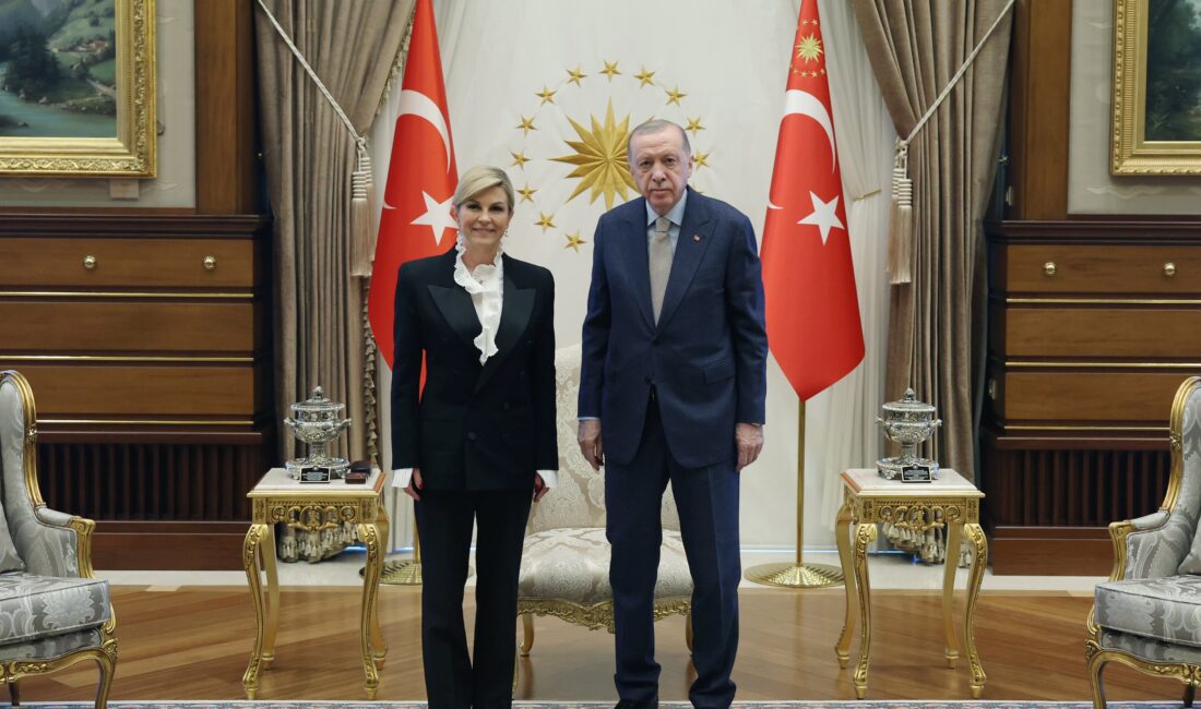 Cumhurbaşkanı Erdoğan, Kitarovic ile bir araya geldi Cumhurbaşkanı Recep Tayyip Erdoğan, eski Hırvatistan Cumhurbaşkanı Kolinda Grabar Kitaroviç