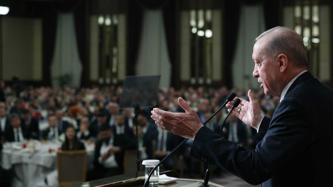 Konuşmasında Türkiye'nin tarımsal üretimde önemli bir konuma ulaştığını vurgulayan Erdoğan,