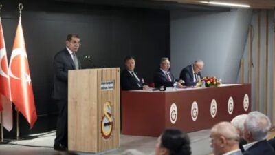 Galatasaray Kulübü Hukuktan Sorumlu Yönetim Kurulu Üyesi Can Natan, sarı-kırmızılı