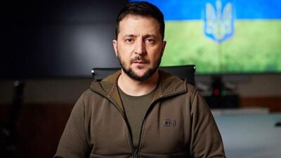 Ukrayna Devlet Başkanı Volodimir Zelenski, sosyal paylaşım hesabından yaptığı yazılı