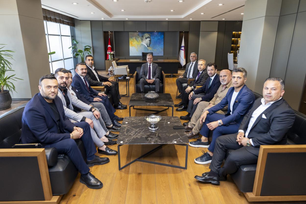 Yeni Mersin İdman Yurdu’nun yeni Kulüp Başkanı Servet Özdemir ve