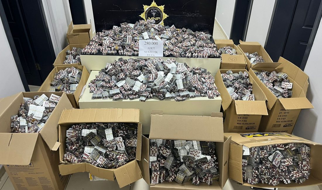 Mersin İl Emniyet Müdürlüğü Narkotik Suçlarla Mücadele Şube Müdürlüğümüzce uyuşturucu