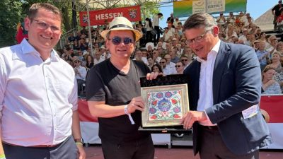 Almanya’nın Hessen Eyaleti tarafından düzenlenen ‘Hessentag 2025 Festivali’nde Osmangazi rüzgarları