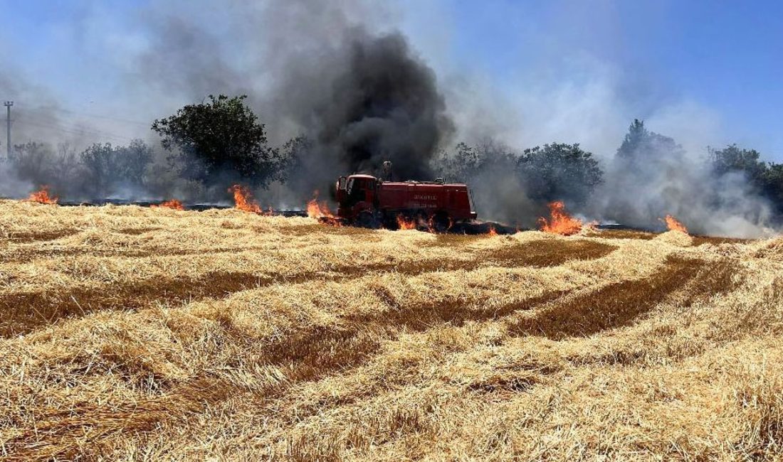 Burdur’da arazi yangını itfaiye aracına sıçradı! Yangın, 24 Haziran Salı günü 13:00 sıralarında Burdur'un Bucak ilçesi