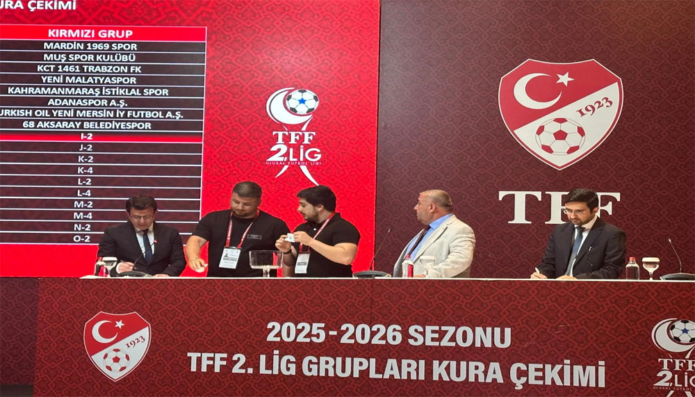 2025- 2026 Futbol Sezonunda TFF 2. Lig’de mücadele edecek olan