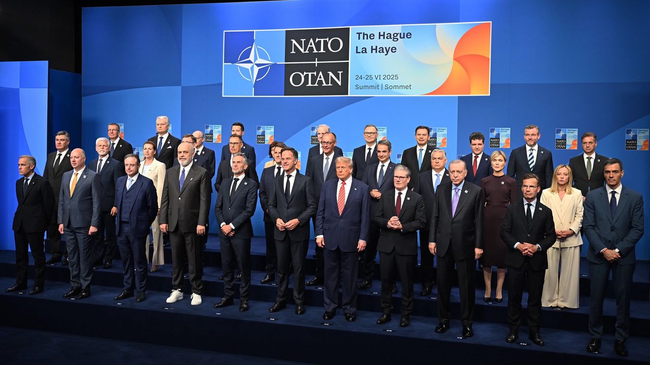 Hollanda'nın Lahey kentinde düzenlenen NATO Devlet ve Hükümet Başkanları Zirvesi'nin