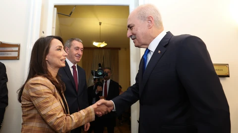 Türkiye Büyük Millet Meclisi (TBMM) Başkanı Numan Kurtulmuş, DEM Parti