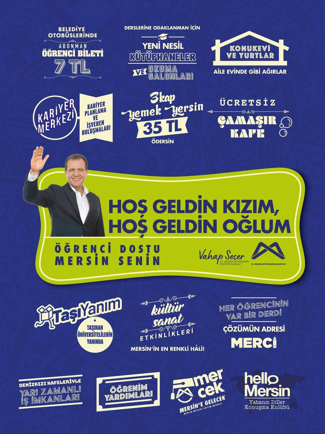 Öğrenci dostu Mersin