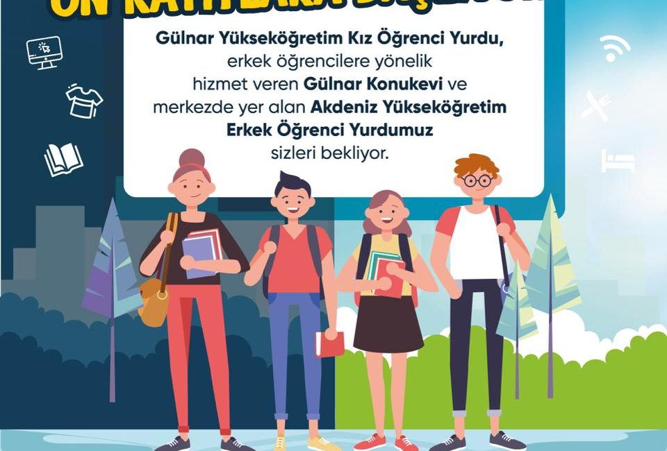 Yükseköğrenim öğrenci yurtları ve konukevimiz için ön kayıtlara başlıyoruz!