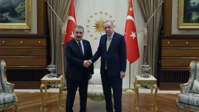 Cumhurbaşkanı Recep Tayyip Erdoğan, Büyük Birlik Partisi (BBP) Genel Başkanı