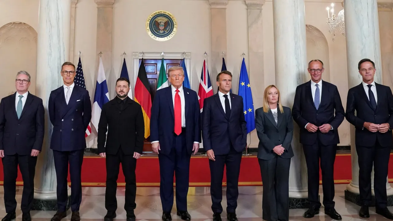 Trump, Ukrayna Devlet Başkanı Vladimir Zelenski ve Avrupalı liderleri Beyaz